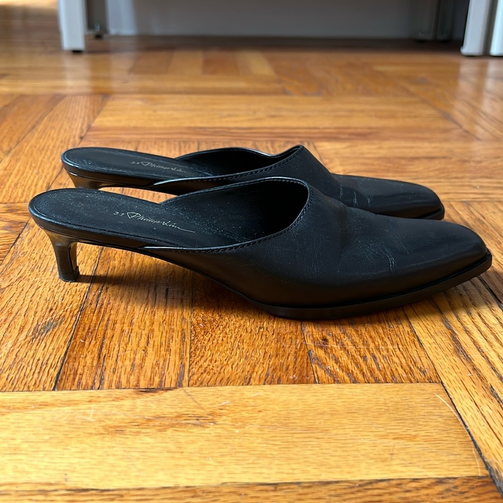 Phillip Lim 3.1 Kitten Heel Mules size 36.5